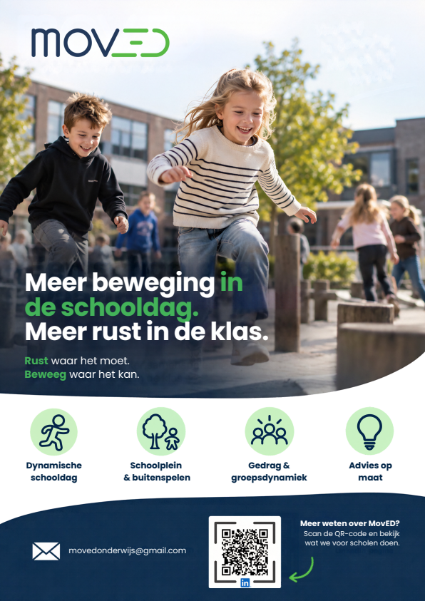 Voorblad van de MovED-flyer